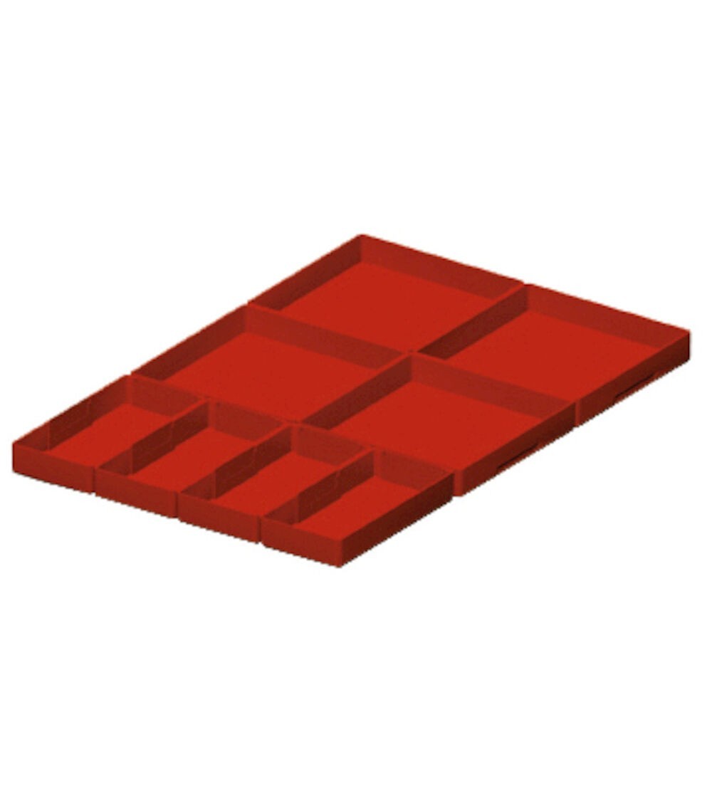 Kit cassette divisorio, 8 pezzi, per cassetti con H 75 mm, 18X27 EH