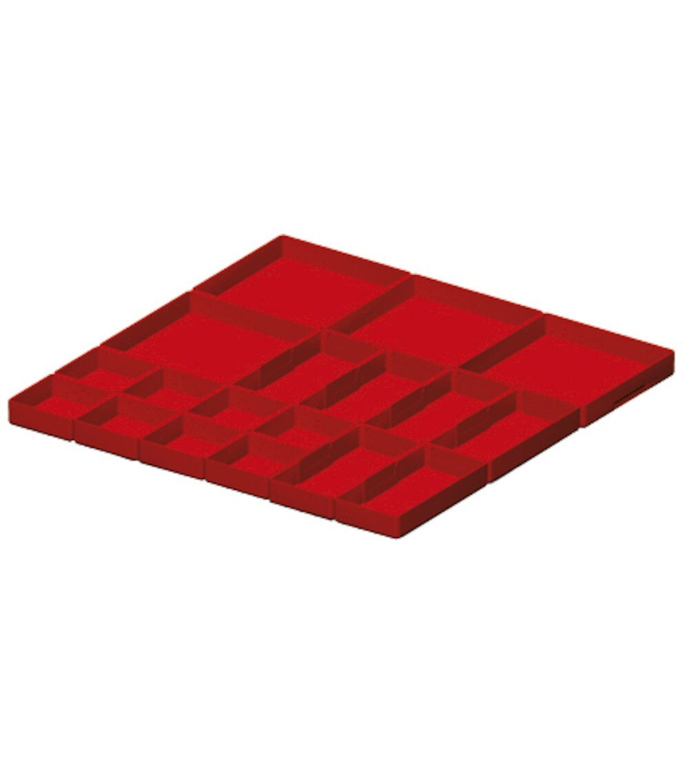 Kit cassette divisorio, 18 pezzi, per cassetti con H 50 mm, 27X27 EH