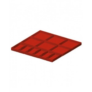 Kit cassette divisorio, 12 pezzi, per cassetti con H 50 mm, 27X27 EH