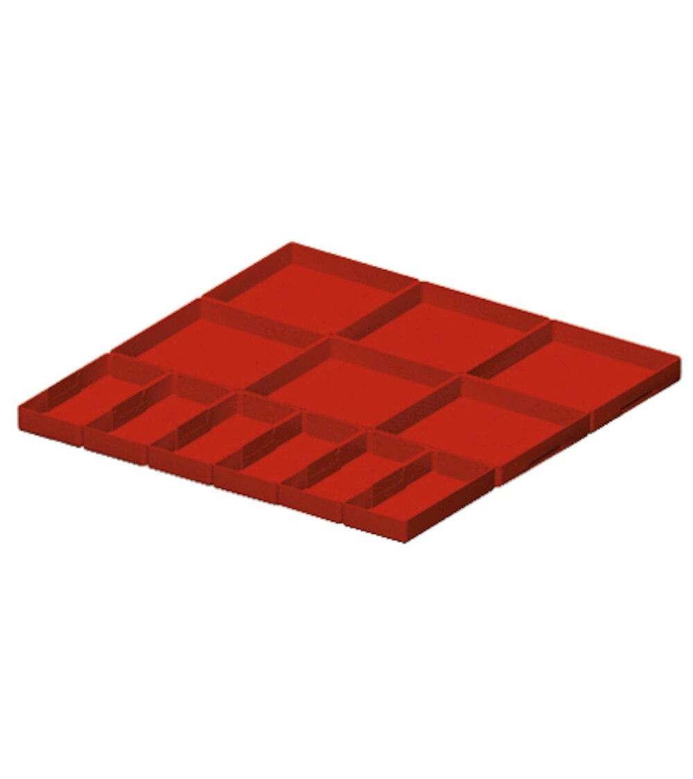 Kit cassette divisorio, 12 pezzi, per cassetti con H 50 mm, 27X27 EH