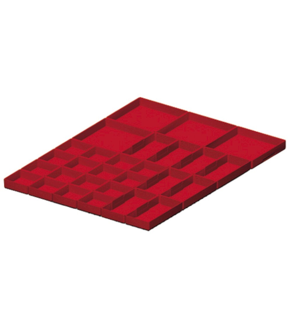 Kit cassette divisorio, 28 pezzi, per cassetti con H 50 mm, 27X36 EH