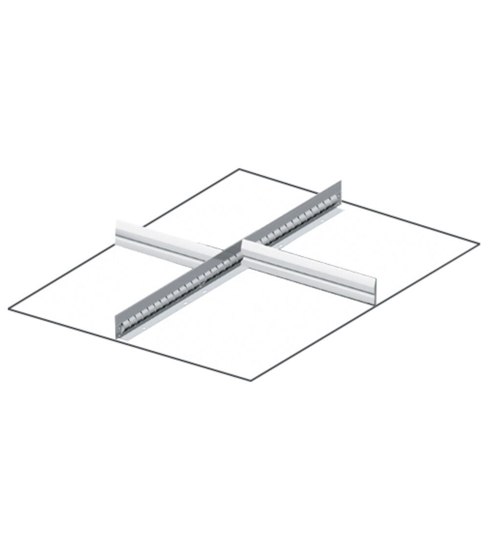 Set 1 divisore longitudinale, 2 divisori trasversali per cassetti con H 200/250 mm, 27x36 EH