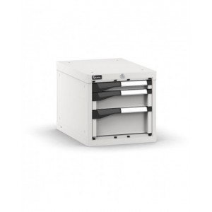 Blocco cassettiera da banco, 3 cassetti 1x50 1x100 1x150, L408 x P573 x H400 mm