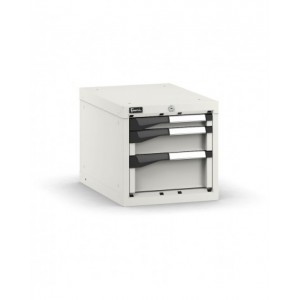 Blocco cassettiera da banco, 3 cassetti 1x50 1x100 1x150, L408 x P573 x H400 mm