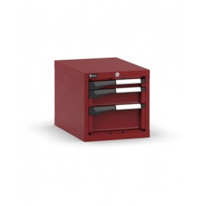 Blocco cassettiera da banco, 3 cassetti 1x50 1x100 1x150, L408 x P573 x H400 mm