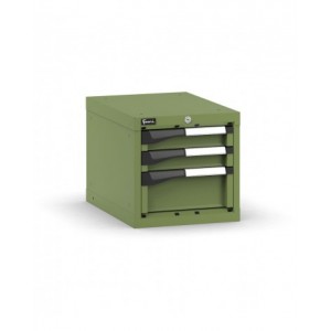 Blocco cassettiera da banco, 3 cassetti 2x75 1x150, L408 x P573 x H400 mm