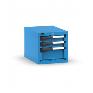 Blocco cassettiera da banco, 3 cassetti 2x75 1x150, L408 x P573 x H400 mm