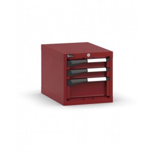 Blocco cassettiera da banco, 3 cassetti 2x75 1x150, L408 x P573 x H400 mm