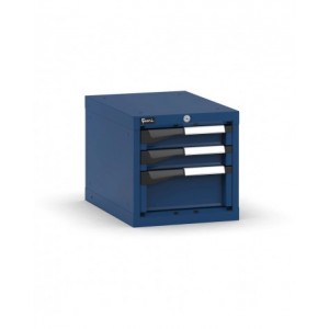Blocco cassettiera da banco, 3 cassetti 2x75 1x150, L408 x P573 x H400 mm