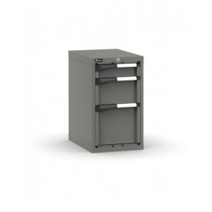 Blocco cassettiera da banco, 3 cassetti 1x100 1x200 1x300, L408 x P573 x H700 mm