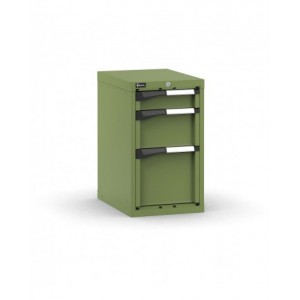 Blocco cassettiera da banco, 3 cassetti 1x100 1x200 1x300, L408 x P573 x H700 mm