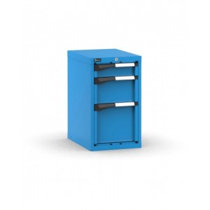 Blocco cassettiera da banco, 3 cassetti 1x100 1x200 1x300, L408 x P573 x H700 mm