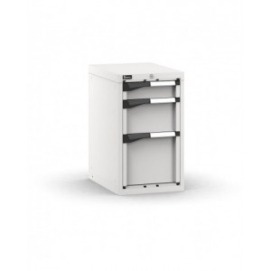 Blocco cassettiera da banco, 3 cassetti 1x100 1x200 1x300, L408 x P573 x H700 mm