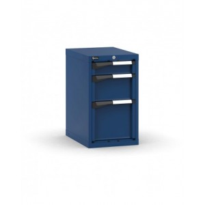 Blocco cassettiera da banco, 3 cassetti 1x100 1x200 1x300, L408 x P573 x H700 mm