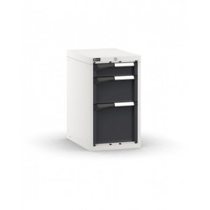 Blocco cassettiera da banco, 3 cassetti 1x100 1x200 1x300, L408 x P573 x H700 mm