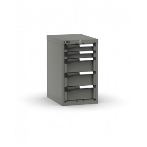 Blocco cassettiera da banco, 5 cassetti 2x75 3x150, L408 x P573 x H700 mm