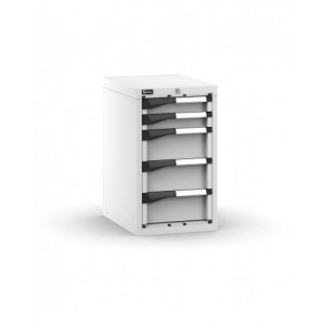 Blocco cassettiera da banco, 5 cassetti 2x75 3x150, L408 x P573 x H700 mm