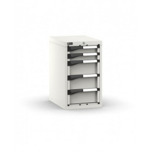 Blocco cassettiera da banco, 5 cassetti 2x75 3x150, L408 x P573 x H700 mm