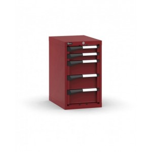 Blocco cassettiera da banco, 5 cassetti 2x75 3x150, L408 x P573 x H700 mm