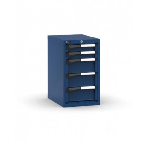 Blocco cassettiera da banco, 5 cassetti 2x75 3x150, L408 x P573 x H700 mm