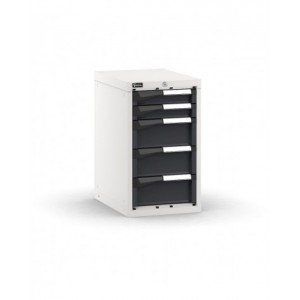 Blocco cassettiera da banco, 5 cassetti 2x75 3x150, L408 x P573 x H700 mm