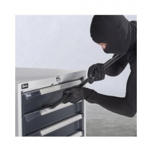 Cassettiera porta attrezzi con ruote, 6 cassetti 2x50 2x75 1x150 1x200, L408 x P573 x H922 mm