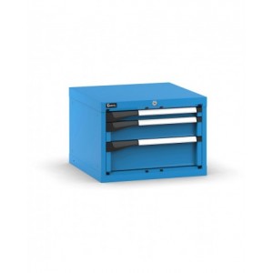 Blocco cassettiera da banco, 3 cassetti 1x50 1x100 1x150, L561 x P573 x H400 mm
