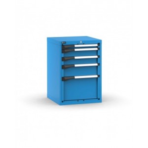 Blocco cassettiera da banco, 5 cassetti 1x50 2x100 1x150 1x300, L561 x P573 x H800 mm
