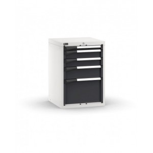 Blocco cassettiera da banco, 5 cassetti 1x50 2x100 1x150 1x300, L561 x P573 x H800 mm