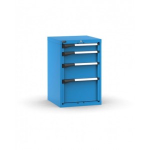 Blocco cassettiera da banco, 4 cassetti 1x100 1x150 1x200 1x300, L561 x P573 x H850 mm