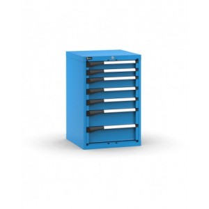 Blocco cassettiera da banco, 7 cassetti  2x75 3x100 2x150, L561 x P573 x H850 mm