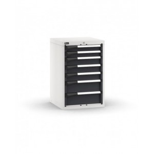 Blocco cassettiera da banco, 7 cassetti  2x75 3x100 2x150, L561 x P573 x H850 mm