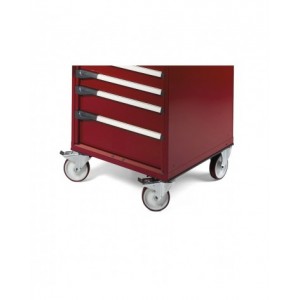 Cassettiera porta attrezzi con ruote, 5 cassetti 1x50 2x75 1x200, L561 x P573 x H822 mm