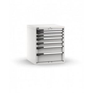 Blocco cassettiera da banco, 7 cassetti 1x50 2x75 2x100 1x150 1x200, L714 x P726 x H850 mm