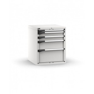 Blocco cassettiera da banco, 5 cassetti  1x50 2x100 1x200 1x300, L714 x P726 x H850 mm