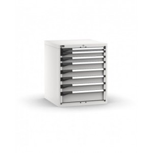 Blocco cassettiera da banco, 8 cassetti 1x50 2x75 4x100 1x150, L714 x P726 x H850 mm