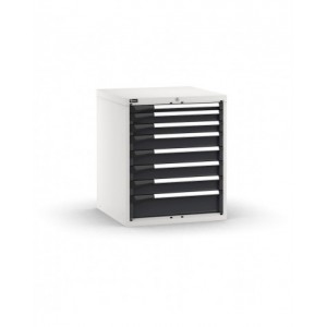 Blocco cassettiera da banco, 8 cassetti 1x50 2x75 4x100 1x150, L714 x P726 x H850 mm