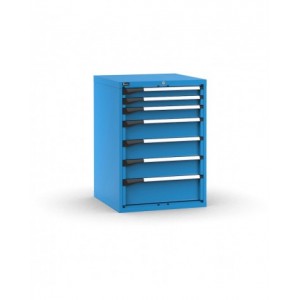 Cassettiera porta attrezzi, 7 cassetti 2x75 1x100 3x150 1x200, L714 x P726 x H1000 mm