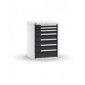 Cassettiera porta attrezzi, 7 cassetti 2x75 1x100 3x150 1x200, L714 x P726 x H1000 mm