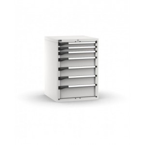 Cassettiera porta attrezzi, 7 cassetti 2x75 1x100 3x150 1x200, L714 x P726 x H1000 mm