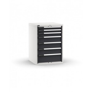 Cassettiera porta attrezzi, 7 cassetti 2x75 1x100 3x150 1x200, L714 x P726 x H1000 mm