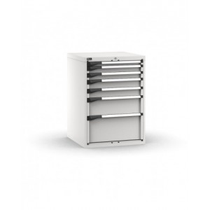 Cassettiera porta attrezzi, 7 cassetti 1x50 2x75 2x100 1x200 1x300, L714 x P726 x H1000 mm