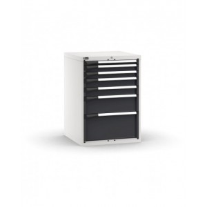 Cassettiera porta attrezzi, 7 cassetti 1x50 2x75 2x100 1x200 1x300, L714 x P726 x H1000 mm