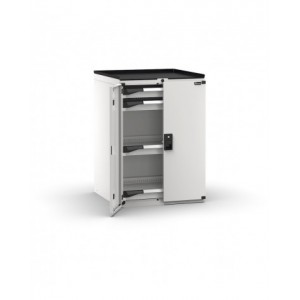 Armadietto portautensili con 2 ante a battente, 4 cassetti, L714 x P726 x H1022 mm
