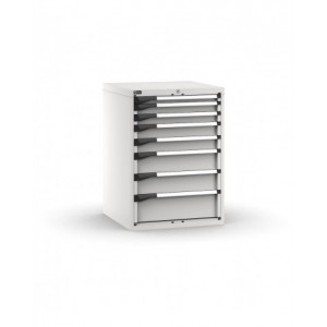 Cassettiera porta attrezzi, 8 cassetti 1x50 2x75 2x100 2x150 1x200, L714 x P726 x H1000 mm