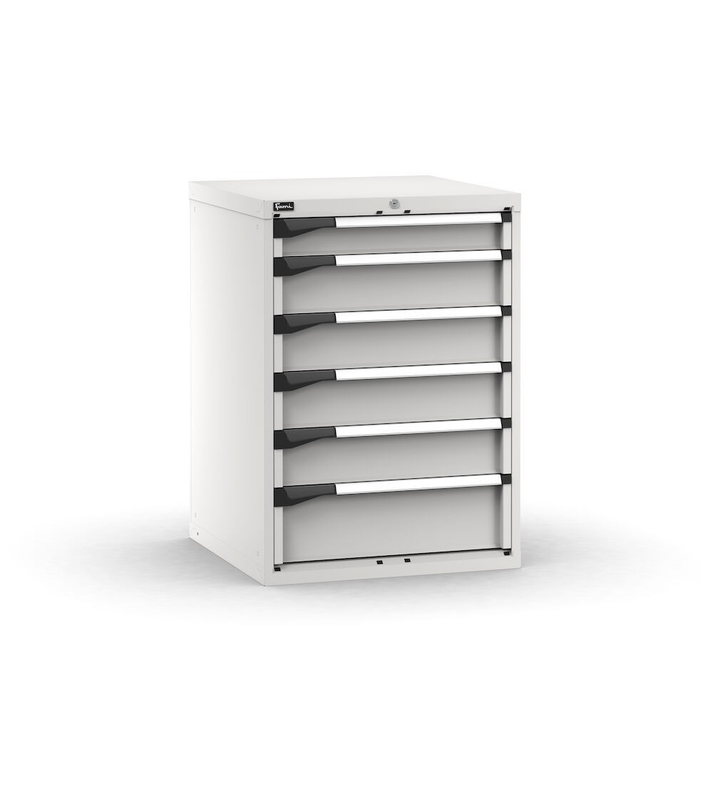 Cassettiera porta attrezzi,  6 cassetti 1x100 4x150 1x200, L714 x P726 x H1000 mm