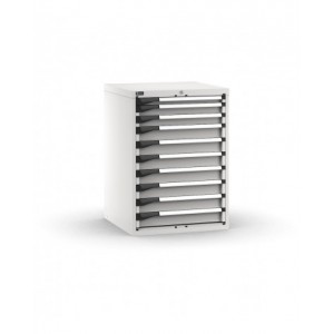 Cassettiera porta attrezzi, 10 cassetti  1x50 2x75 7x100, L714 x P726 x H1000 mm