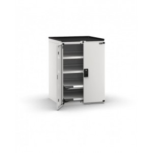 Armadietto portautensili con 2 ante a battente, 2 piani estraibili, 2 piani regolabili, L714 x P726 x H1022 mm
