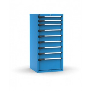 Cassettiera porta attrezzi, 9 cassetti 2x100 6x150 1x300, L714 x P726 x H1500 mm