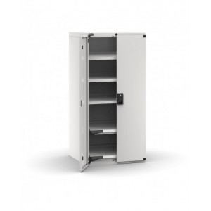 Armadio per utensili con ante a battente, 2 piani estraibili, 3 piani regolabili, L714 x P726 x H2000 mm